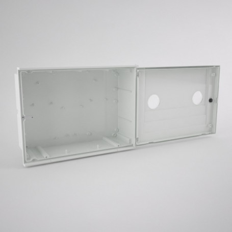 GAS-2-2ml Empty cabinet for gas meter with two inspection window - two users