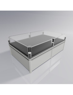 CA-64A Caja modular de doble aislamiento con tapa alta transparente