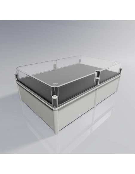 CA-64A Caja modular de doble aislamiento con tapa alta transparente