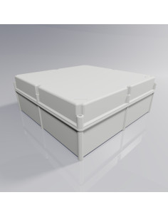 CA-66as Boîte double isolation avec couvercle  surélevé opaque