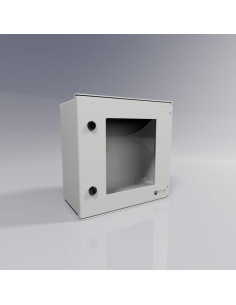 BRES-44p Coffret industriel monobloc IP66 avec porte transparente