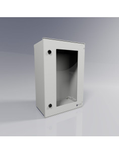BRES-64p Monobloc industrial enclosure IP66 with window