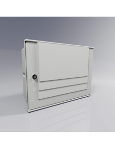 APM-2-c Flush mount cabinet IP43 with triple lock