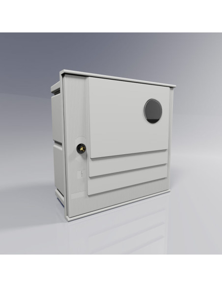 APM-1-1ml-c Flush mount cabinet IP43 with 1 inspection window