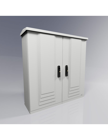 ART-1010-2P Armoire fixation au sol avec toit, 2 portes IP43