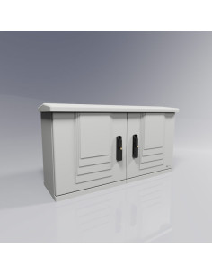 ART-510-2P Armoire fixation au sol avec toit, 2 portes IP43